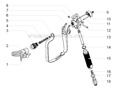 Gx-08 (9190) Diagram and Parts List for 0500145  Wagner Sprayer