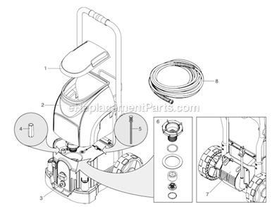 Part Location Diagram of 0504139 Wagner Hopper Assembly