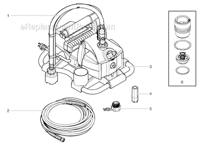 Part Location Diagram of 0515146 Wagner Pump Cleaning Adapter