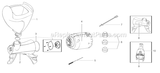 Page A Diagram and Parts List for 0520000  Wagner Sprayer