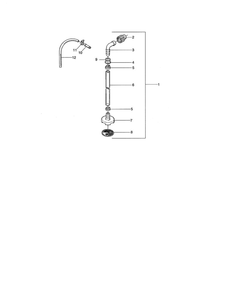 Suction Set Diagram and Parts List for 425  Wagner Sprayer