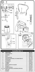 Section 1 Diagram and Parts List for W200  Wagner Paint Sprayer