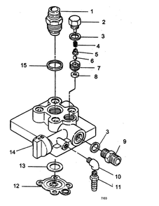 Paint Pump Assembly Diagram and Parts List for 841  Wagner Paint Sprayer