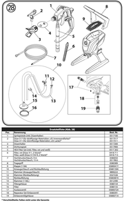 Section 1 Diagram and Parts List for 250R Control Pro Wagner Paint Sprayer