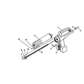Replacement Parts Diagram and Parts List for 720  Wagner Caulking Gun