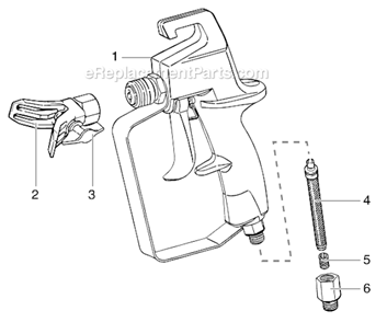 Page A Diagram and Parts List for 9155  Wagner Paint Sprayer