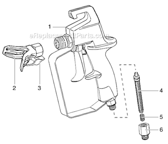 Page A Diagram and Parts List for 9175  Wagner Paint Sprayer