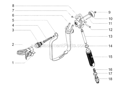Page A Diagram and Parts List for 9190 2003 Wagner Paint Sprayer