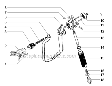 Page A Diagram and Parts List for 9195  Wagner Paint Sprayer