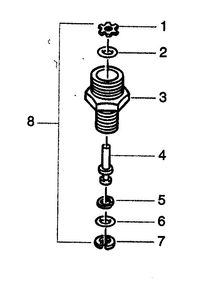 Transducer Assembly Diagram and Parts List for 975  Wagner Paint Sprayer