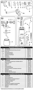 Section 1 Diagram and Parts List for W950FLEXIO  Wagner Paint Sprayer