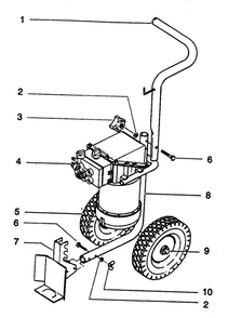 Final Assembly Diagram and Parts List for 831  Wagner Paint Sprayer