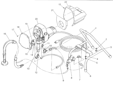 Page A Diagram and Parts List for ST595  Wagner Paint Sprayer