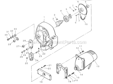 Page G Diagram and Parts List for ST595  Wagner Paint Sprayer
