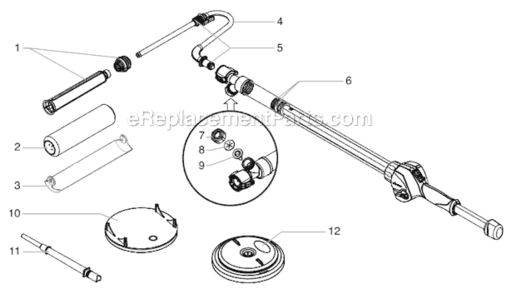 Page A Diagram and Parts List for TURBOROLL 0271823 Wagner Paint Sprayer