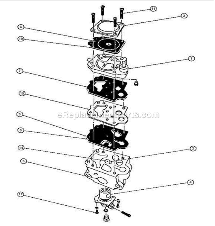 Page A Diagram and Parts List for WYC-9-1  Walbro Engine