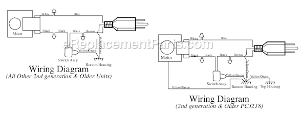 Page B Diagram and Parts List for 11JC52  Waring Juicer