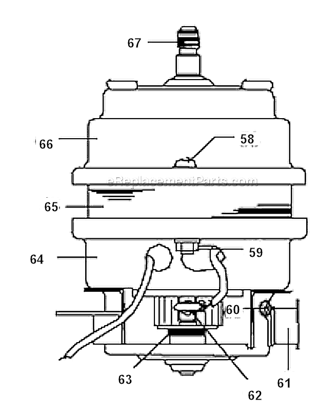 Page B Diagram and Parts List for 35BL33 707SB Waring Blender