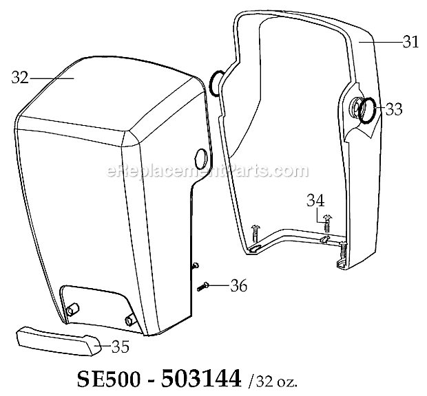 Page B Diagram and Parts List for MX1500XT22 MX1500XTPENP Waring Blender