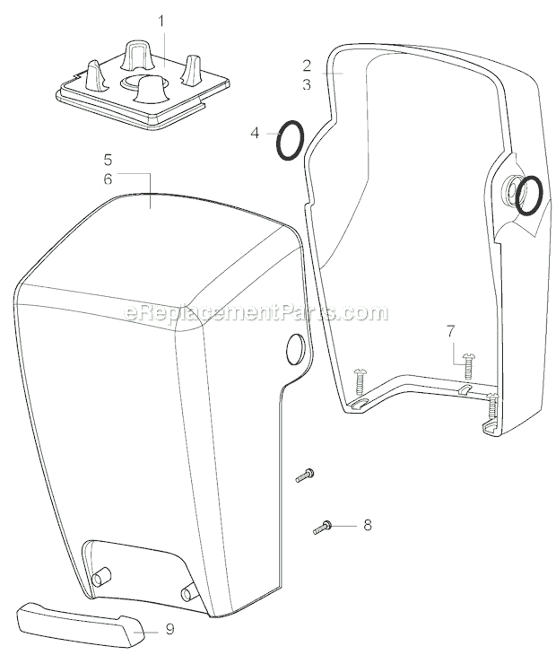 Page A Diagram and Parts List for SE500-503144  Waring Blender