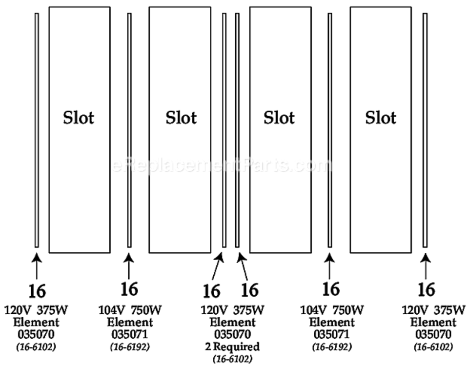 Page C Diagram and Parts List for WCT855  Waring Toaster