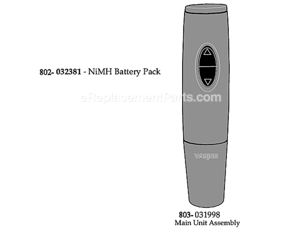 Page B Diagram and Parts List for WWO245CMR  Waring Wine and Beverage Cooler