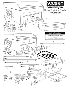 Part Location Diagram of 30534 Waring Hex Nut