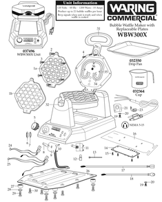 Part Location Diagram of 35316 Waring Darkness Control Board