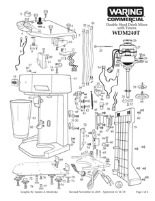 Part Location Diagram of 036039 Waring 1/4 Cord Clamp /WDM