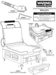 Part Location Diagram of 29941 Waring Red Power Light