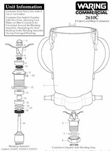 Part Location Diagram of 004946 Waring Washer