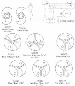 Page B Diagram and Parts List for 31FP88  Waring Food Processor