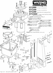 Part Location Diagram of 018790 Waring Foot