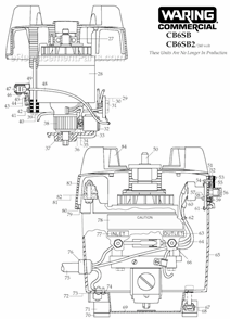 Page B Diagram and Parts List for 33BL10  Waring Blender