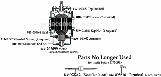 Page B Diagram and Parts List for 7009S  Waring Blender