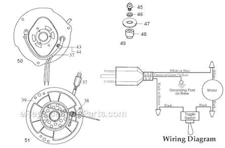 Page B Diagram and Parts List for 700S  Waring Blender