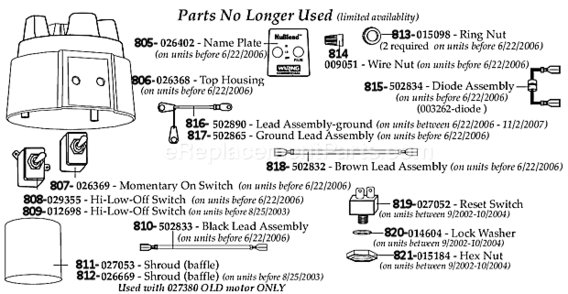Page C Diagram and Parts List for BB180P  Waring Blender