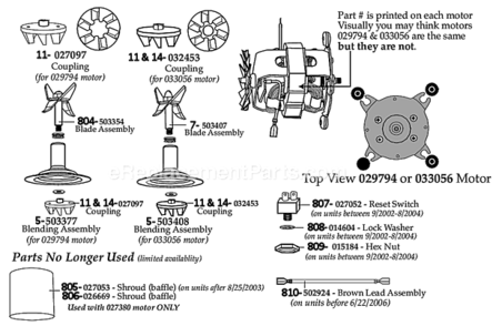 Page B Diagram and Parts List for BB185S_MT Type_25 Waring Blender