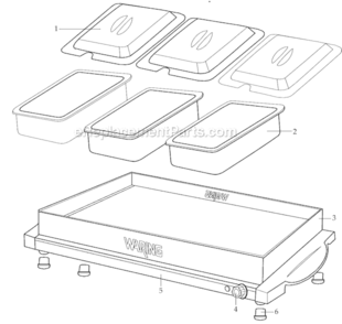 Page A Diagram and Parts List for BFS50B  Waring Miscellaneous