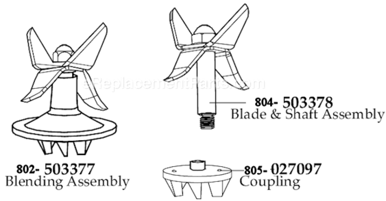 Page B Diagram and Parts List for CAC87  Waring Blender