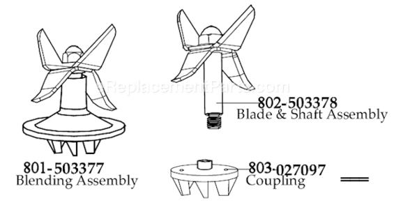 Page B Diagram and Parts List for CAC88  Waring Blender