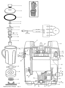 Part Location Diagram of 704350 Waring Container Complete With Lid