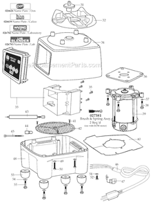 Page B Diagram and Parts List for CB15S  Waring Blender