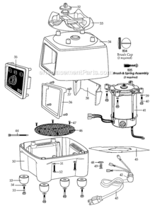 Page B Diagram and Parts List for CB15VSF  Waring Blender