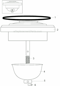 Page A Diagram and Parts List for CBL6  Waring Blender