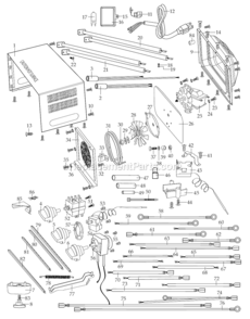 Page B Diagram and Parts List for CO1000  Waring Miscellaneous