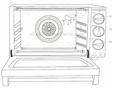 Page B Diagram and Parts List for CO1500  Waring Miscellaneous