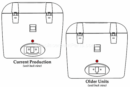 Page B Diagram and Parts List for DF100  Waring Deep Fryer