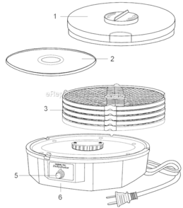 Part Location Diagram of 034463 Waring Cover