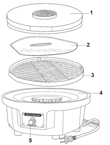 Part Location Diagram of 032742 Waring Cover